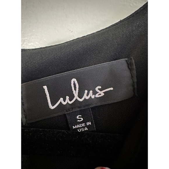 Lulu’s Sheer Factor Black Mesh Skater Dress - Small - Picture 5 of 6